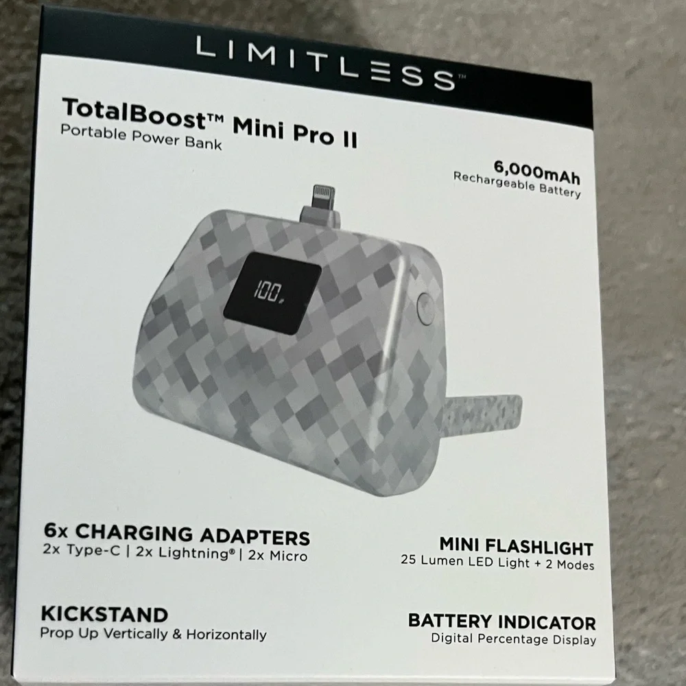 Limitless TotalBoost Mini Pro II Portable Power Bank